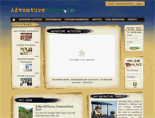 Tablet Screenshot of adventuretrips.in